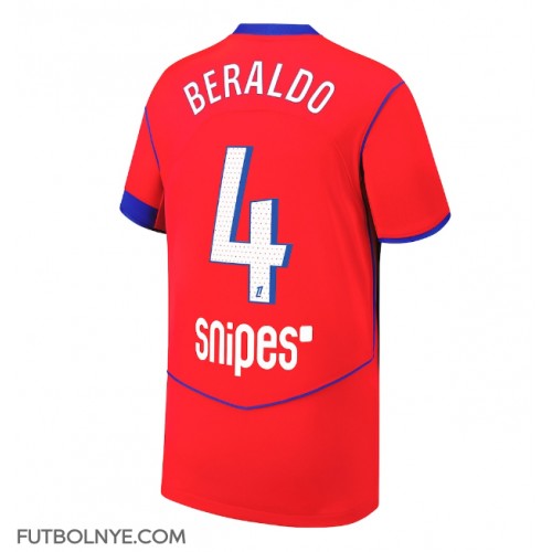 Camiseta Paris Saint-Germain Lucas Beraldo #4 Tercera Equipación 2025-26 manga corta